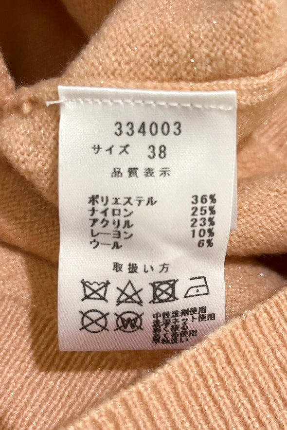 【H.】カシミヤ混ラメパーカー(001350201)