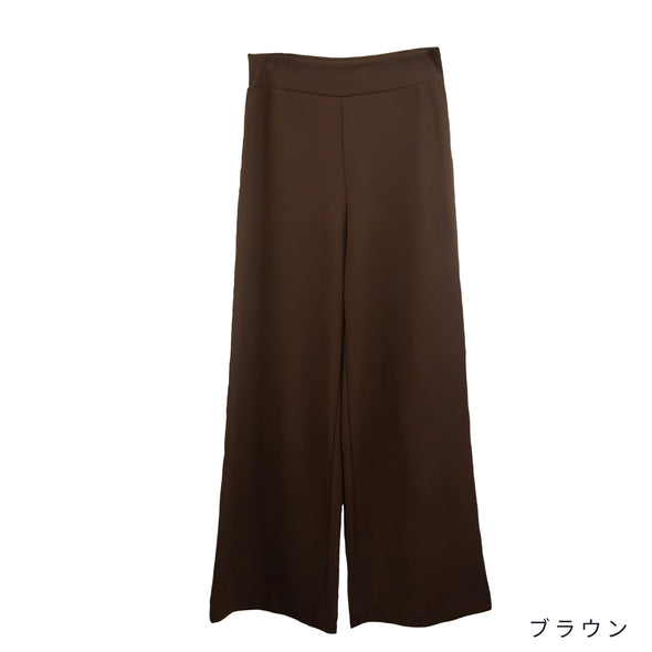 【ASHELEN】ストレッチジョーゼット・ワイドパンツ(156550401)