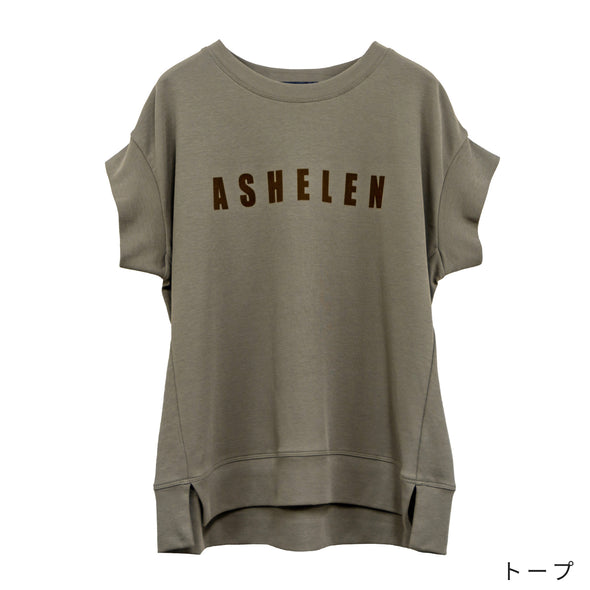 【ASHELEN】フロッキープリントロゴTシャツ(156350500)