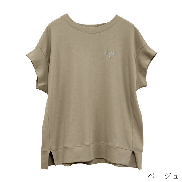 【ASHELEN】刺繍ロゴTシャツ・シルバー(156350501)