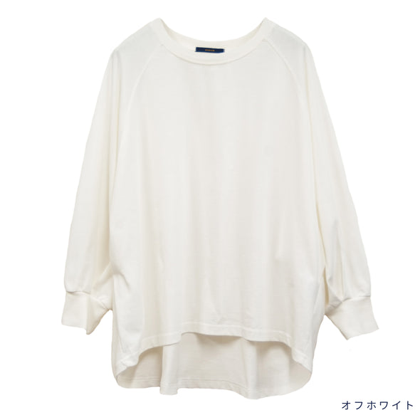 【ASHELEN】BIO七分袖・ヘムラウンドTシャツ(156450501)