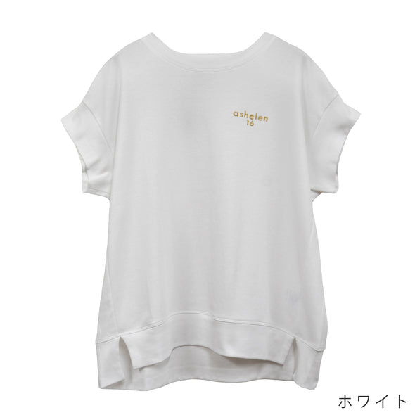 【ASHELEN】刺繍ロゴTシャツ・ゴールド(156350502)