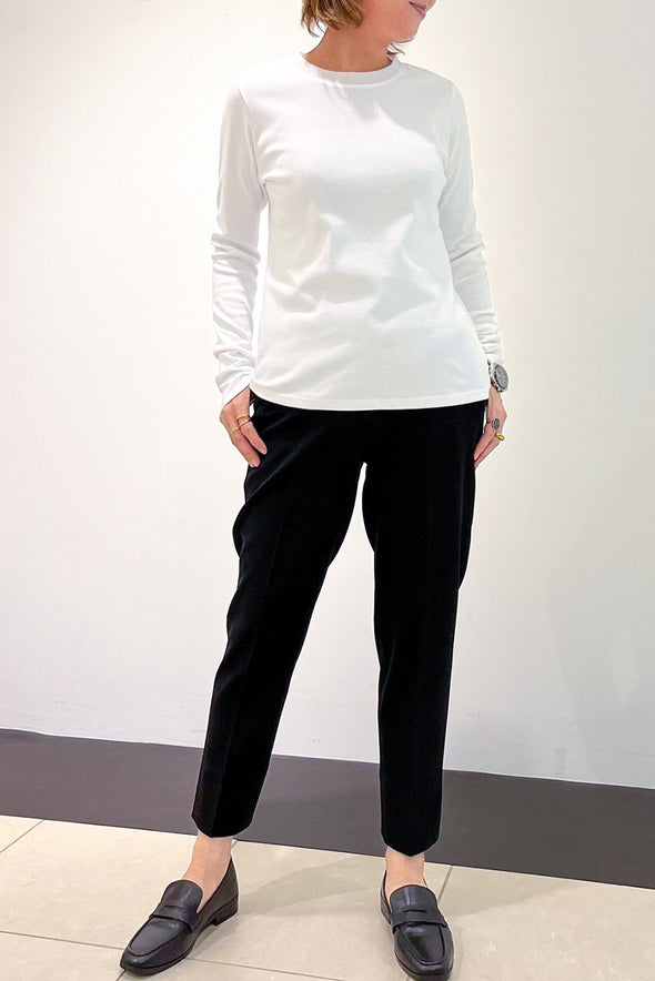 【DOMESTIC HRMBRAND】ふあふあヤーン・衿チュール長袖Tシャツ(003000501)
