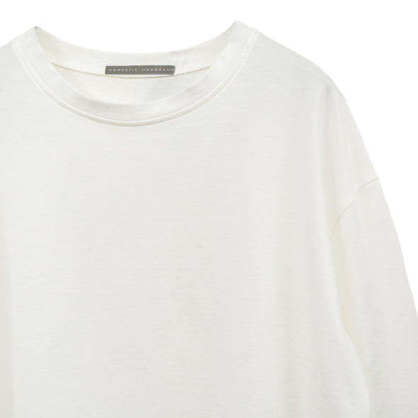 【DOMESTIC HRM BRAND】スワイーマイ天竺×サテンシャツライクカットソー(003520508)
