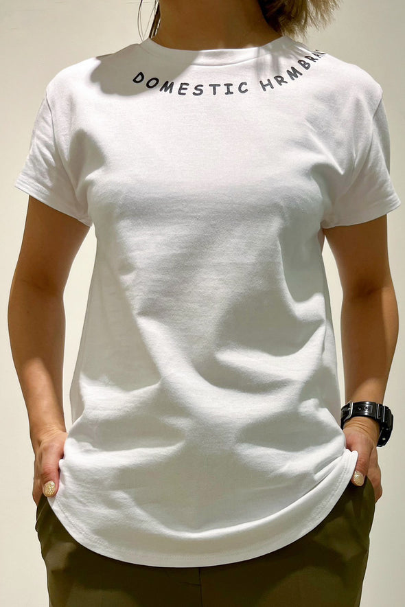 【DOMESTIC HRMBRAND】ロゴ箔プリントTシャツ(003350514)