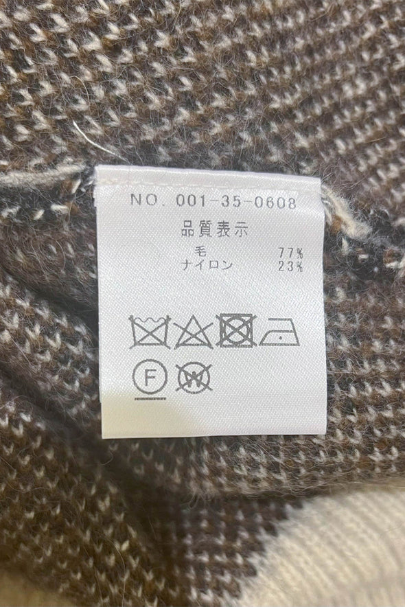 【H.】SALE☆レオパードクルーネック・ジャガードセーター (001350608)