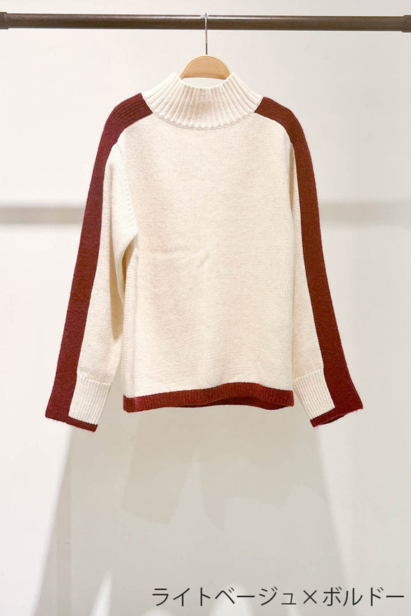 【H.】SALE☆カラーラインセーター(001350610)