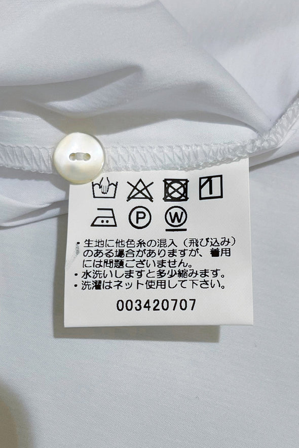 【DOMESTIC HRMBRAND】タイプライターストレッチ異素材コンビシャツ(003420707)