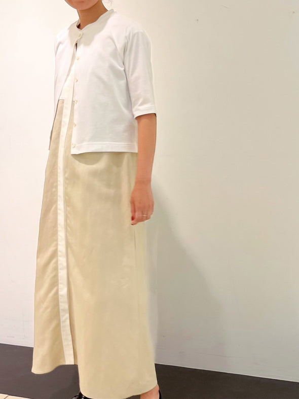 【DOMESTIC HRMBRAND】ペルヴィアンピマ天竺半袖カーディガン(003421033)