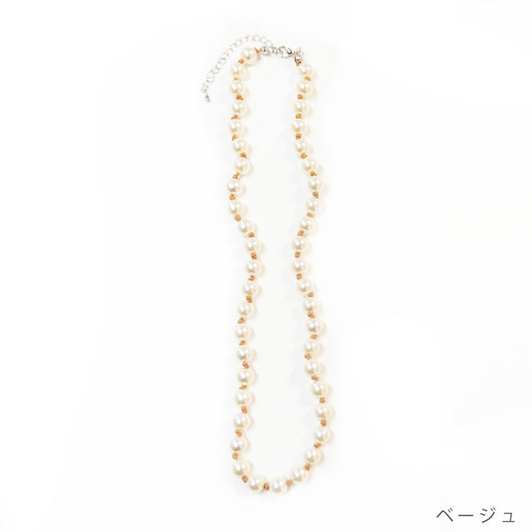 【accessoire du H.】カラーコード使いパールネックレス(105451112)