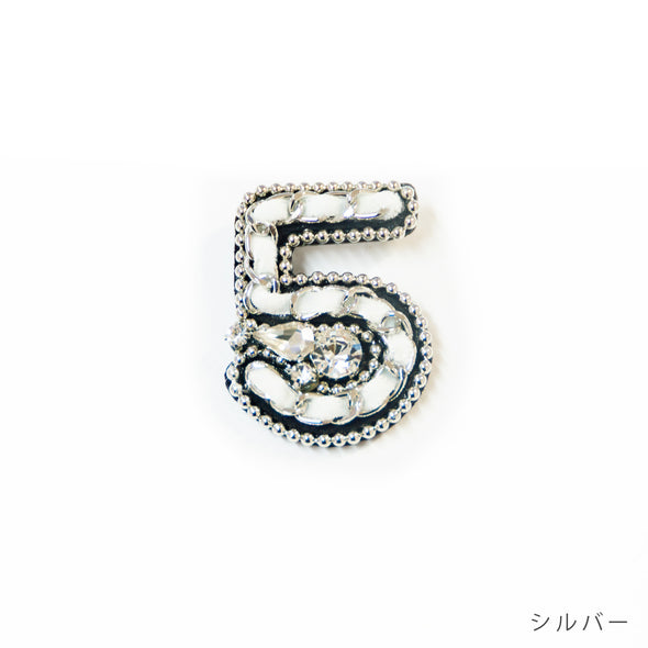 【accessoire du H.】No5・ベロアリボン使いブローチ(105421130)