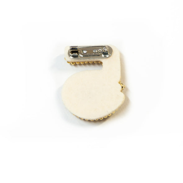 【accessoire du H.】No5・ベロアリボン使いブローチ(105421130)