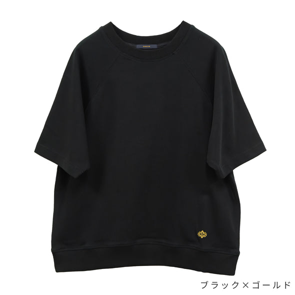 【ASHELEN】裾アナグラム刺繍・しっかりTシャツ-S(156520503)