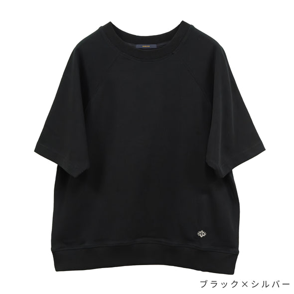 【ASHELEN】裾アナグラム刺繍・しっかりTシャツ-S(156520503)