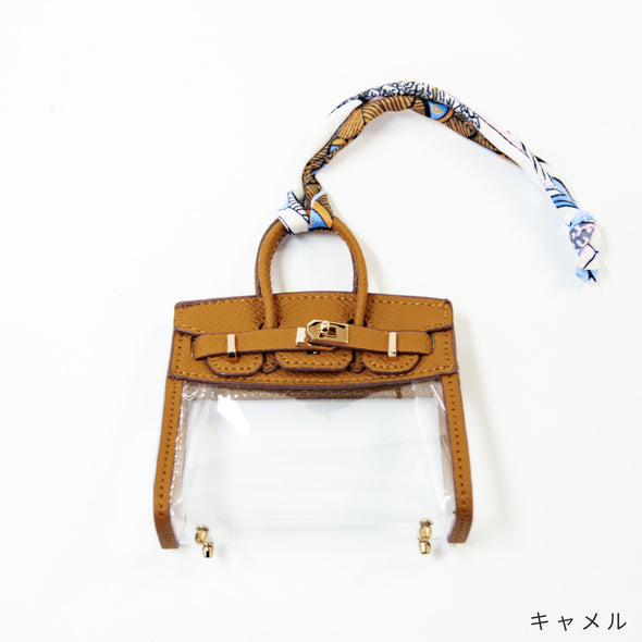 【accessoire du H.】PVCコンビ・バッグ型チャーム(105421500)