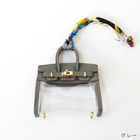 【accessoire du H.】PVCコンビ・バッグ型チャーム(105421500)