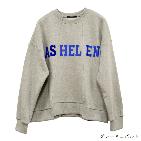 【ASHELEN】ベロアロゴトレーナー(156550504)