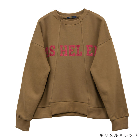 【ASHELEN】ベロアロゴトレーナー(156550504)