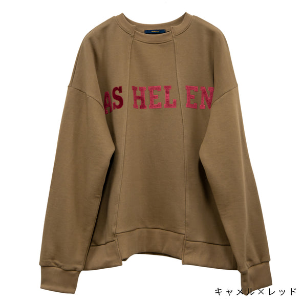 【ASHELEN】ベロアロゴトレーナー(156550505)