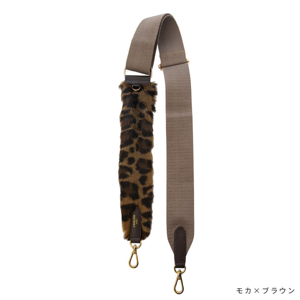 【ASHELEN】レオパード柄ファーコンビバッグショルダー(156551500)