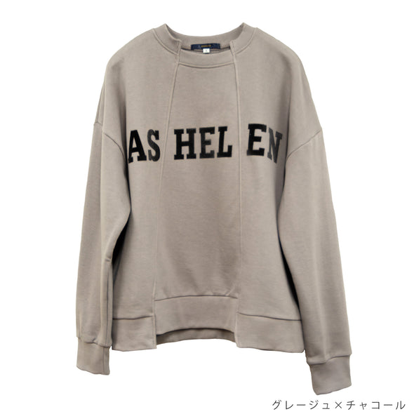 【ASHELEN】ベロアロゴトレーナー(157450500)