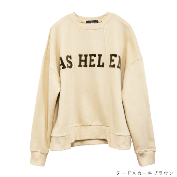 【ASHELEN】ベロアロゴトレーナー(157450500)