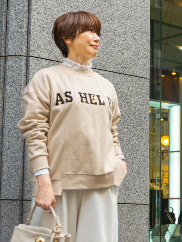 【ASHELEN】ベロアロゴトレーナー(157450500)