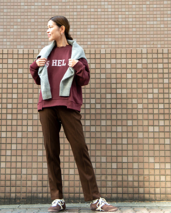 【ASHELEN】ベロアロゴトレーナー(156550505)