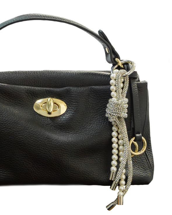 【accessoire du H.】パール×ラインストーンコードチャーム(155551513)