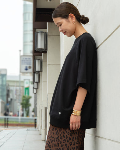 【ASHELEN】裾アナグラム刺繡・しっかりTシャツ-L(156520504)