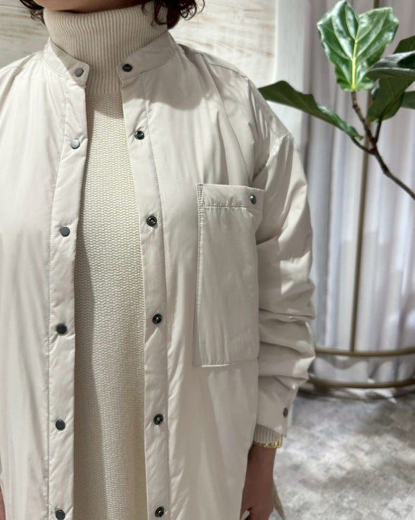 【ORVEAU】薄中綿スナップボタンシャツ(056550701)