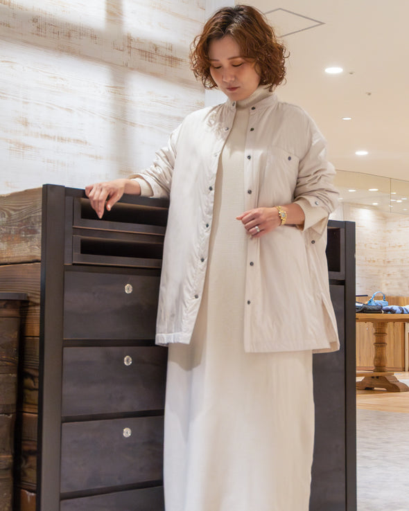 【ORVEAU】薄中綿スナップボタンシャツ(056550701)