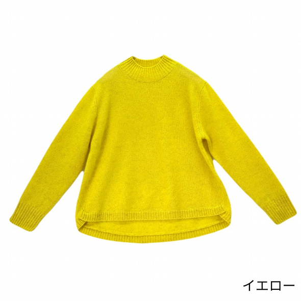 【ORVEAU】ちょいハイネック・裾ラウンドセーター(056550601)