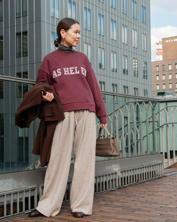 【ASHELEN】ベロアロゴトレーナー(156550504)