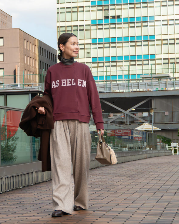 【ASHELEN】ベロアロゴトレーナー(156550504)