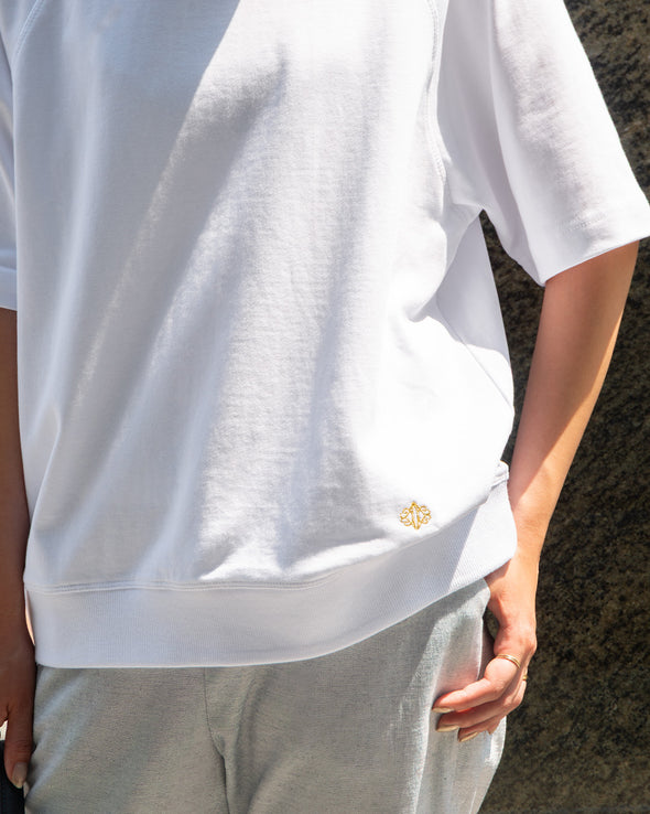 【ASHELEN】裾アナグラム刺繍・しっかりTシャツ-S(156520503)