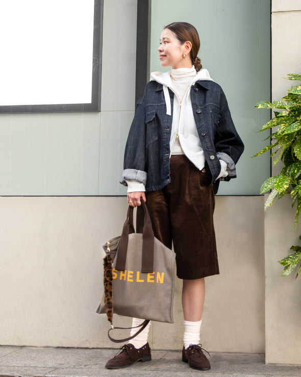 【ASHELEN】カラーキャンバスバッグ・フラット(156551202)