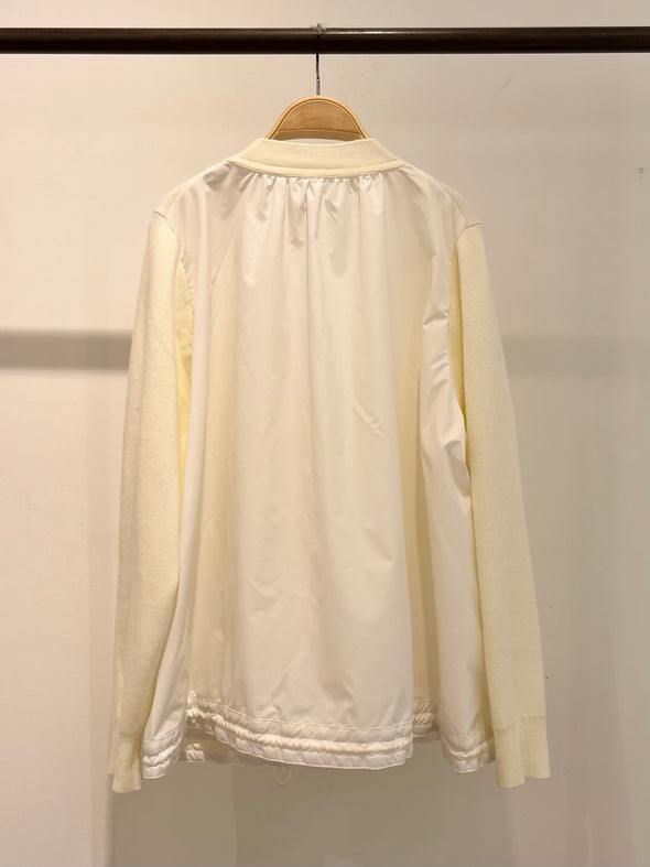 【H.】SALE☆布帛コンビドロストカーディガン(001451010)