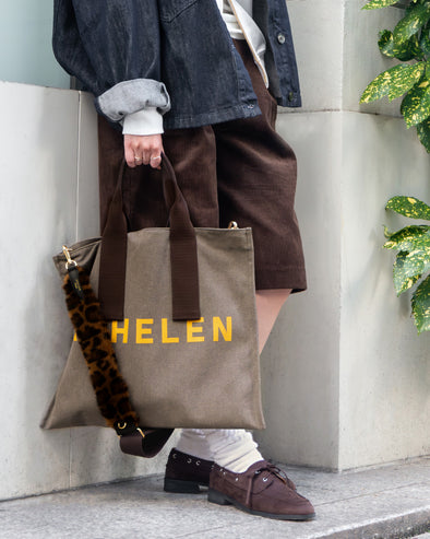 【ASHELEN】カラーキャンバスバッグ・フラット(156551202)