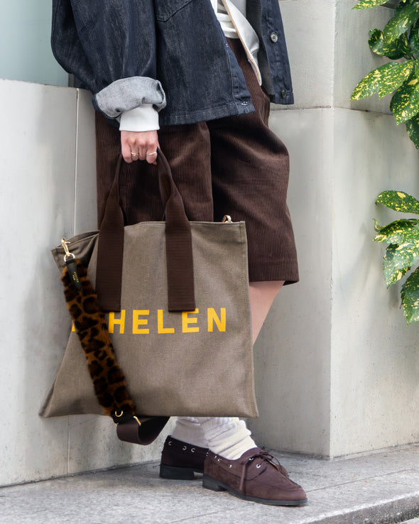 【ASHELEN】カラーキャンバスバッグ・フラット(156551202)