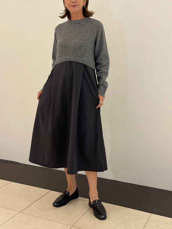 【H.】SALE☆ニットコンビワンピース(001450807)