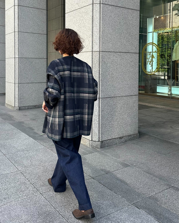 【ORVEAU】リバー・Vネックハーフコート(056550102)