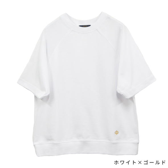 【ASHELEN】裾アナグラム刺繍・しっかりTシャツ-S(156520503)