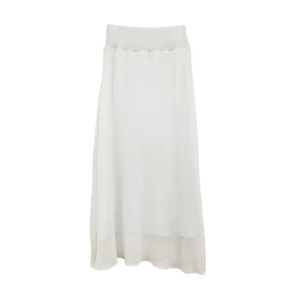 【OUTLET】シフォンウエストテレコ・ロングスカート(32)