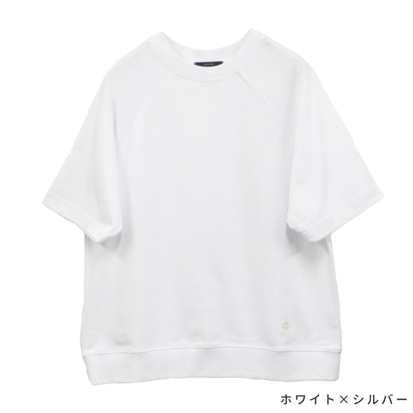 【ASHELEN】裾アナグラム刺繍・しっかりTシャツ-S(156520503)