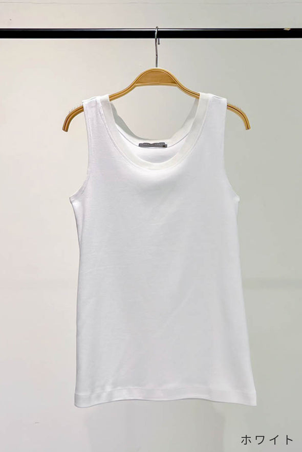 【DOMESTIC HRMBRAND】ふあふあヤーンチュールコンビタンクトップ(003320530)