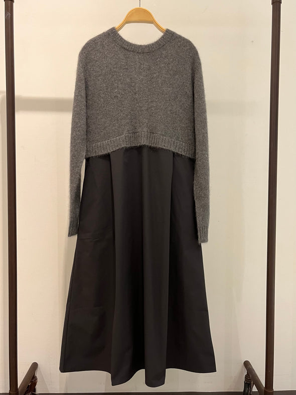 【H.】SALE☆ニットコンビワンピース(001450807)