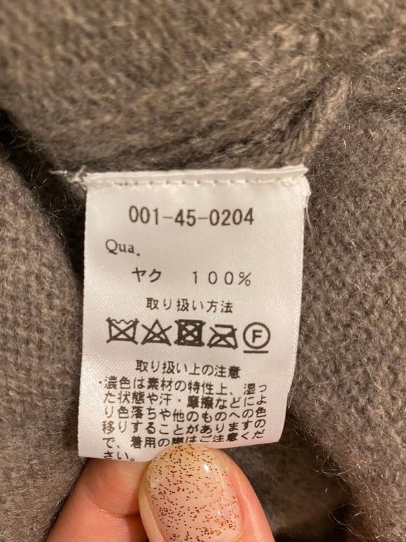 【H.】SALE☆ヤク100%ジップアップパーカー(001450204)