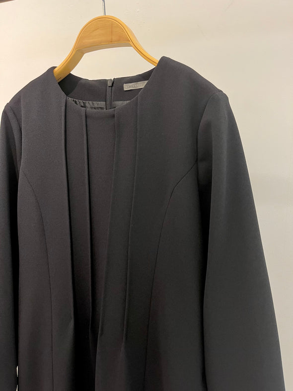 【DOMESTIC HRMBRAND】 ニットジョーゼットピンタックワンピース(003450824)