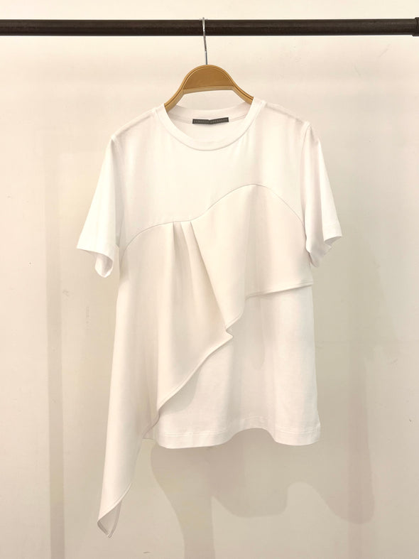 【DOMESTIC HRMBRAND】SALE☆セットアップ対応☆スワイーマイ天竺別布フリルカットソー(003450506)